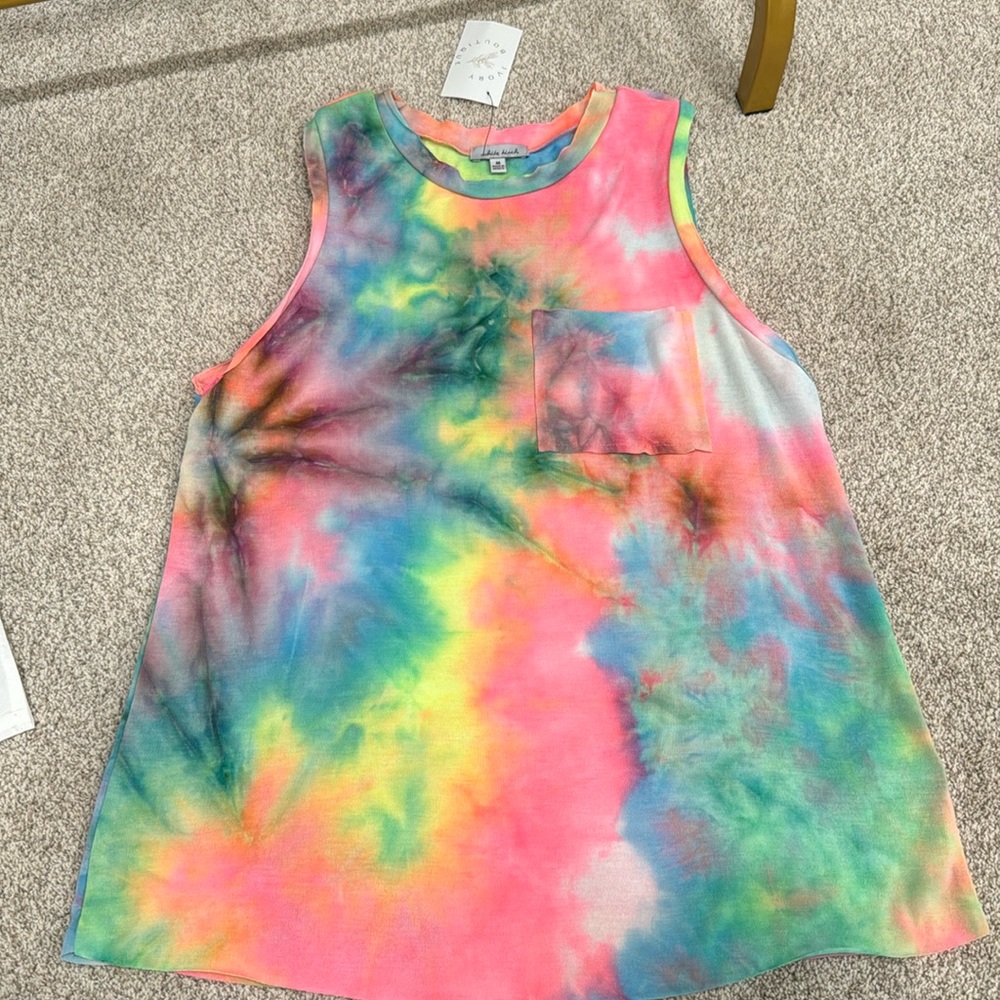 Women’s never worn tie dye tank top